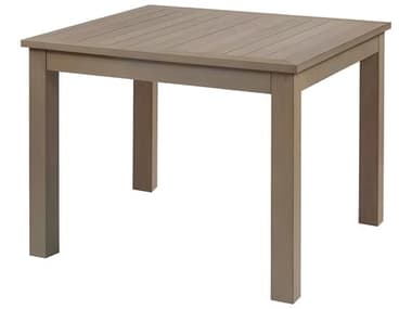 Kingsley Bate Sierra Eco-Teak 39.5" Wide Square Dining Table with Umbrella Hole KBSE40VT