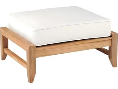 Kingsley Bate Somerset Teak Cushion Ottoman KBSR10