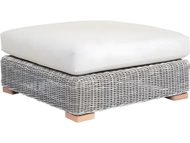 Kingsley Bate Tortola Wicker Cushion Ottoman KBTO37