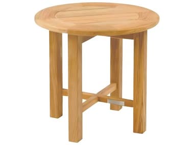 Kingsley Bate Essex Teak 20" Wide Round End Table KBTR19