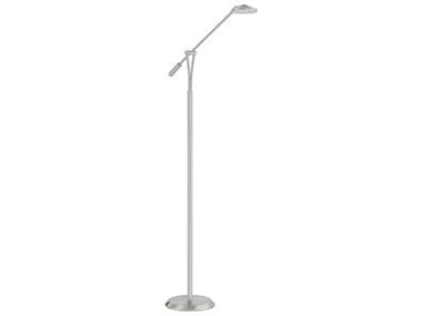 Kendal Lahoya 45" Tall Satin Nickel LED Floor Lamp KENFL5015SN