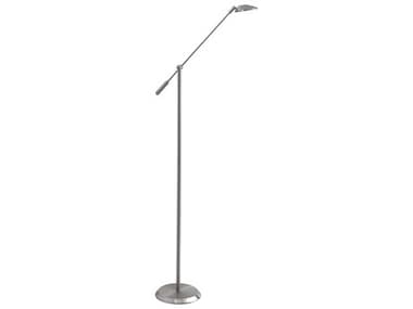 Kendal Sirino 61" Tall Satin Nickel LED Floor Lamp KENFL6001SN