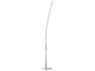 Kendal Arch 60" Tall Chrome White Acrylic LED Floor Lamp KENFL8060CH