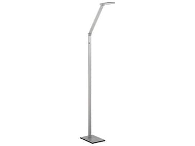 Kendal Reco 49" Tall Aluminum White LED Floor Lamp KENFL8449AL