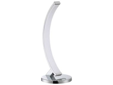Kendal Arch Chrome White Acrylic LED Table Lamp KENPTL8015CH