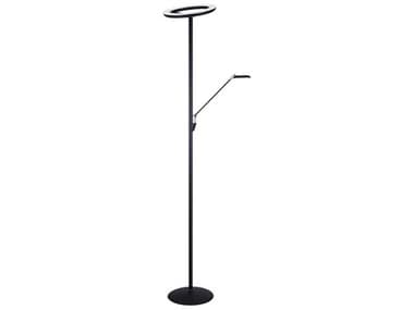 Kendal Nola 72" Tall Black Satin Nickel Floor Lamp KENTC5024BLKSN