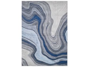 KAS Illusions Abstract Area Rug KG6227BLUE