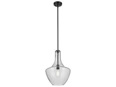 Kichler Everly 1-Light Black Bell Pendant KIC42046BKCS