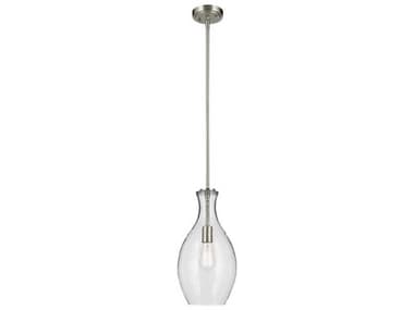 Kichler Everly 1-Light Brushed Nickel Bell Mini Pendant KIC42047NI