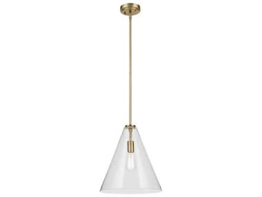 Kichler Everly 1-Light Natural Brass Pendant KIC42200NBRCS