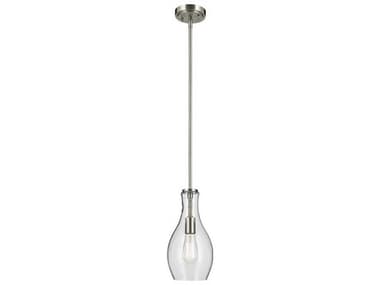 Kichler Everly 1-Light Brushed Nickel Bell Mini Pendant KIC42456NI