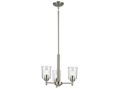 Kichler Shailene 3-Light Brushed Nickel Bell Chandelier KIC43670NICLR