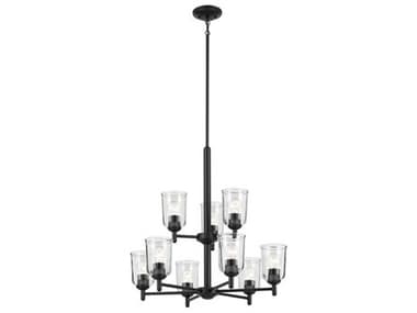 Kichler Shailene 9-Light Black Bell Chandelier KIC43672BKCLR