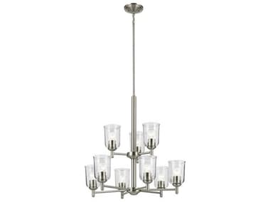 Kichler Shailene 9-Light Brushed Nickel Bell Chandelier KIC43672NICLR