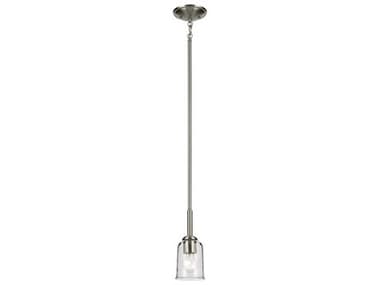 Kichler Shailene 1-Light Brushed Nickel Bell Mini Pendant KIC43674NICLR