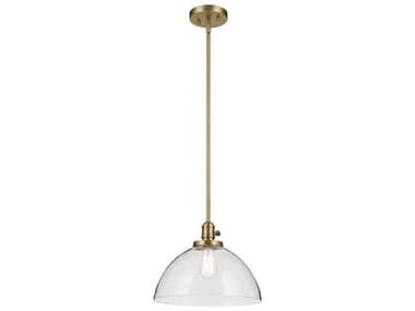 Kichler Avery 1-Light Natural Brass Dome Pendant KIC43912NBR