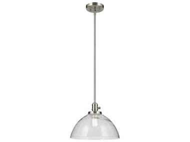 Kichler Avery 1-Light Brushed Nickel Dome Pendant KIC43912NI