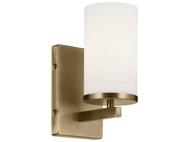 Kichler Crosby 1-Light Natural Brass Wall Sconce KIC45495NBR