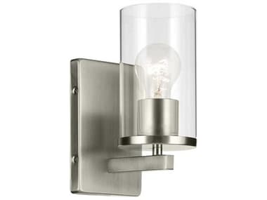 Kichler Crosby 1-Light Brushed Nickel Wall Sconce KIC45495NICLR