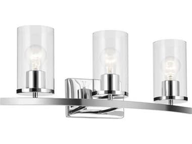 Kichler Crosby 3-Light Chrome Vanity Light KIC45497CHCLR