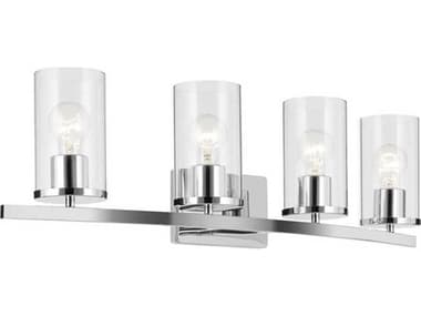 Kichler Crosby 4-Light Chrome Vanity Light KIC45498CHCLR