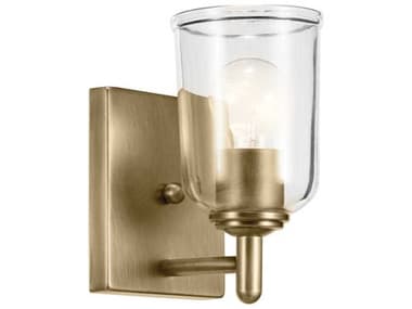 Kichler Shailene 1-Light Natural Brass Wall Sconce KIC45572NBRCLR