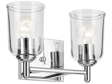 Kichler Shailene 2-Light Chrome Vanity Light KIC45573CHCLR