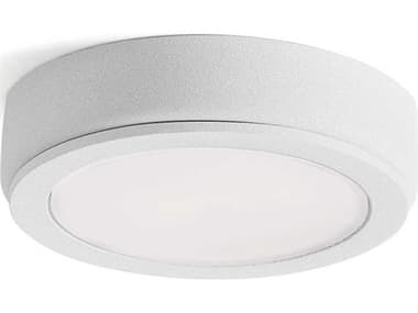 Kichler 2" Wide Textured White 2700K LED Round Under Cabinet Light KIC4D12V27WHT