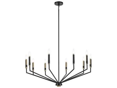 Kichler Armand 10-Light Black Candelabra Chandelier KIC52348BK