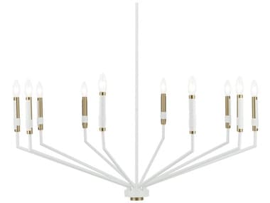 Kichler Armand 10-Light White Candelabra Chandelier KIC52348WH