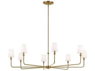 Kichler Pallas 8-Light Brushed Natural Brass Chandelier KIC52521BNB