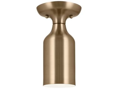 Kichler Sisu 5" 1-Light Champagne Bronze Cylinder Flush Mount KIC52598CPZ