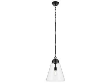 Kichler Marsailli 1-Light Black Pendant KIC52662BKCLR