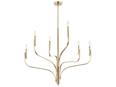 Kichler Livadia 6-Light Champagne Bronze Chandelier KIC52673CPZ