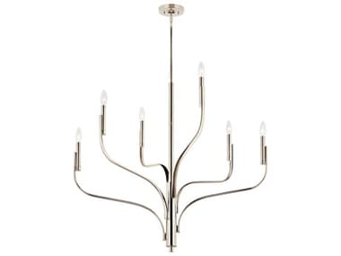 Kichler Livadia 6-Light Polished Nickel Chandelier KIC52673PN