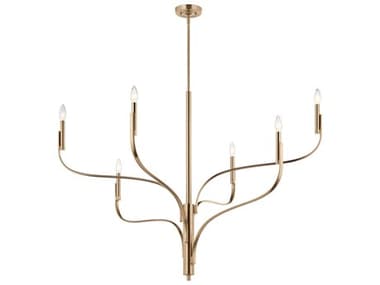 Kichler Livadia 6-Light Champagne Bronze Chandelier KIC52674CPZ