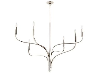 Kichler Livadia 6-Light Polished Nickel Chandelier KIC52674PN