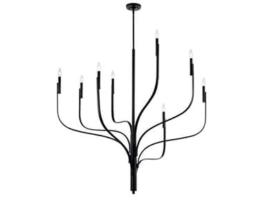 Kichler Livadia 8-Light Black Chandelier KIC52675BK