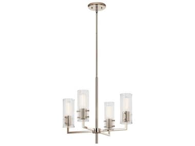 Kichler Velestino 20" Wide 4-Light Polished Nickel Cylinder Chandelier KIC52678PN