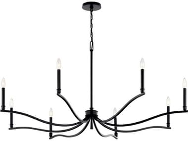 Kichler Malene 8-Light Black Chandelier KIC52697BK