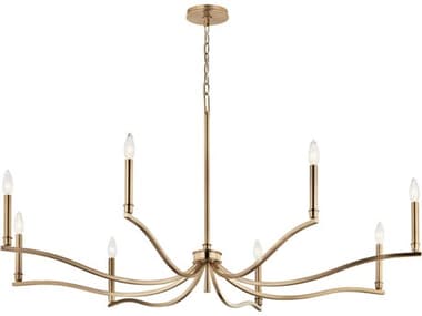 Kichler Malene 8-Light Champagne Bronze Chandelier KIC52697CPZ