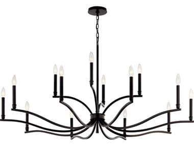 Kichler Malene 14-Light Black Chandelier KIC52698BK