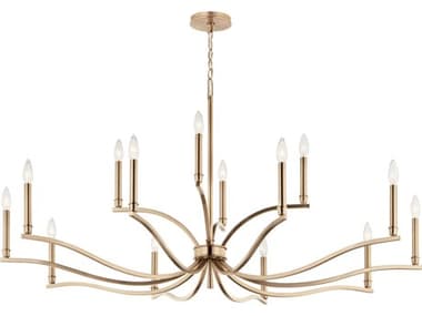 Kichler Malene 14-Light Champagne Bronze Chandelier KIC52698CPZ