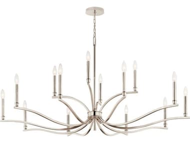 Kichler Malene 14-Light Polished Nickel Chandelier KIC52698PN