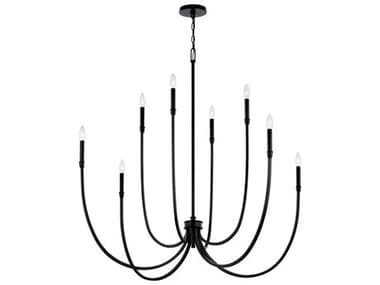 Kichler Malene 8-Light Black Chandelier KIC52699BK