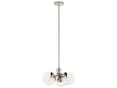 Kichler Silvarious 3-Light Polished Nickel Pendant KIC52700PNCLR