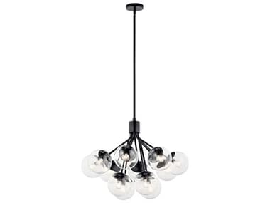 Kichler Silvarious 12-Light Black Chandelier KIC52701BKCLR