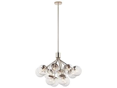 Kichler Silvarious 12-Light Polished Nickel Chandelier KIC52701PNCLR