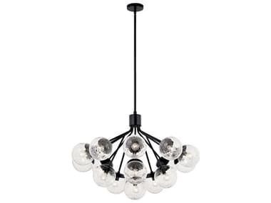 Kichler Silvarious 16-Light Black Chandelier KIC52702BK