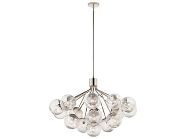 Kichler Silvarious 16-Light Polished Nickel Chandelier KIC52702PN